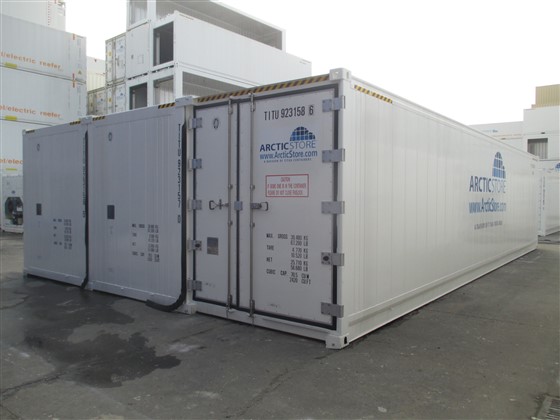 Chambre froide modulaire de 3 containers frigorifiques 40'