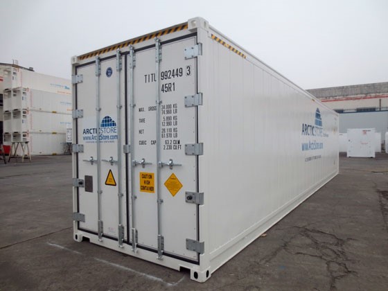 40' UltraFreezer - standard container doors