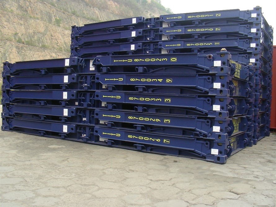 20 Fuß zusammenklappbare Flat Racks