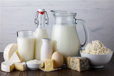  mælkeprodukter, herunder smør, ost, yoghurt og sure mælkeprodukter