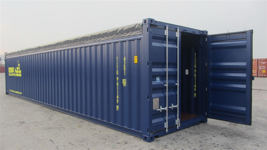 40 fuss open top mit TARPAULIN