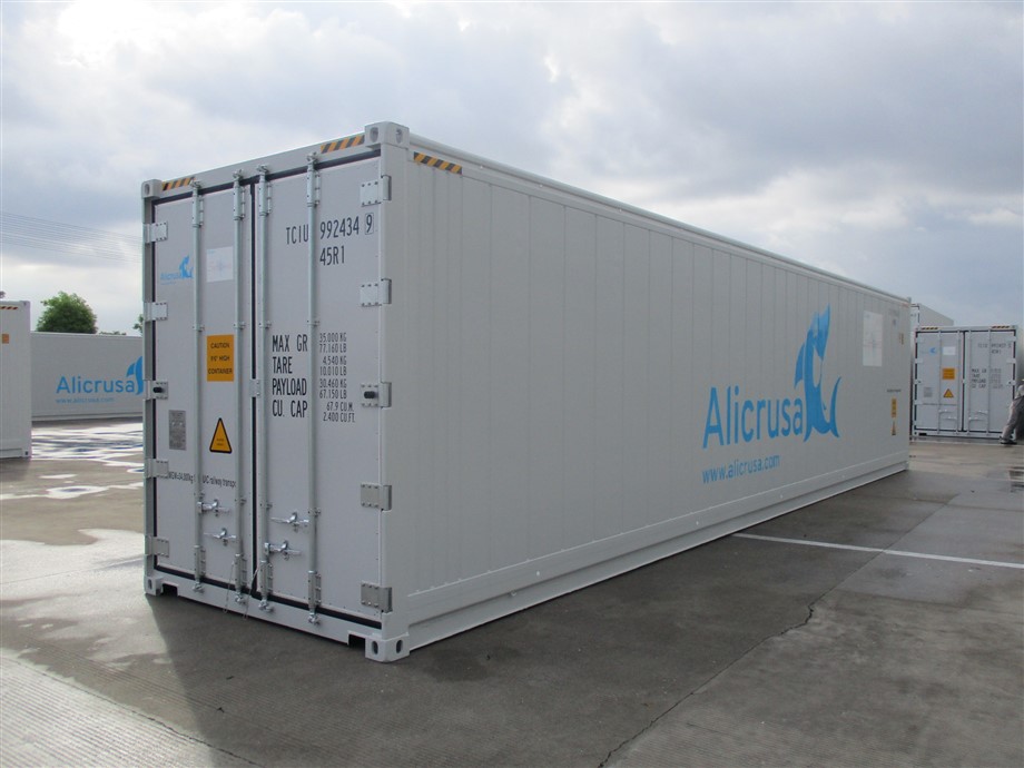 Nowy standardowy kontener chłodniczy 40 'HC dostarczany przez TITAN