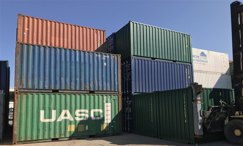 20 fods brugte og nye containere på depot