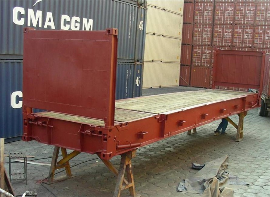 40 Fuß zusammenklappbare Flat Rack