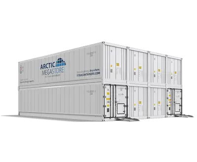 Arctic MegaStore high-capacity modular cold storage solution by Titan Containers