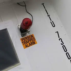 LED light and trapped person alarm