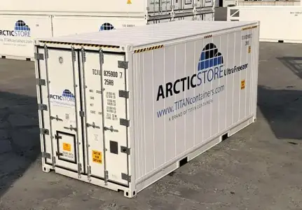 Arctic Ultrafreezer Cold Storage Ultra-Low Temperatures Refrigerated Containers for Hire
