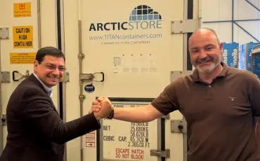 Food distribution cold storage using TITAN ArcticStore refrigerated containers